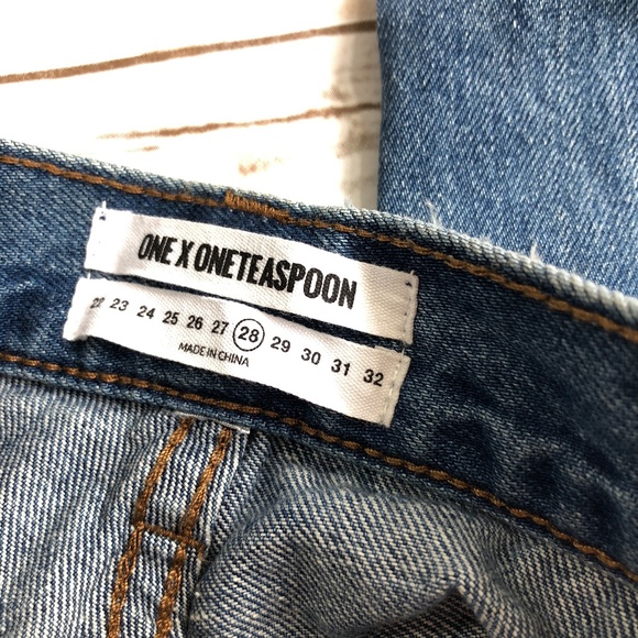 One Teaspoon Freebirds Ripped Skinny Jeans Size 28 - Picture 8 of 8